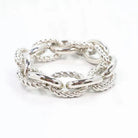 Cates Link Stretch Bracelet SILVER-Bracelet-Caroline Hill-LouisGeorge Boutique, Women’s Fashion Boutique Located in Trussville, Alabama