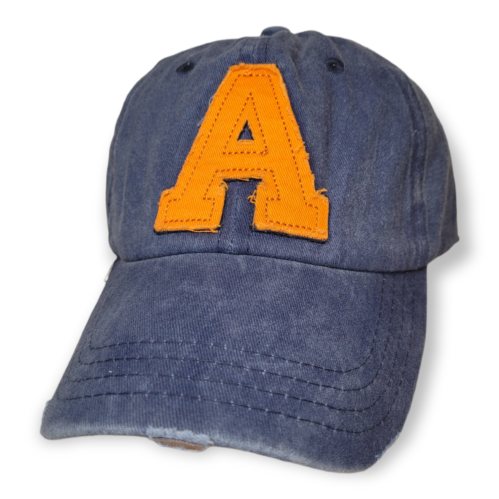 Navy & Orange A Vintage Cap-Accessories-louisgeorgeboutique-LouisGeorge Boutique, Women’s Fashion Boutique Located in Trussville, Alabama