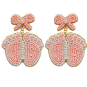 Pink Baby Feet Earrings-Earrings-louisgeorgeboutique-LouisGeorge Boutique, Women’s Fashion Boutique Located in Trussville, Alabama