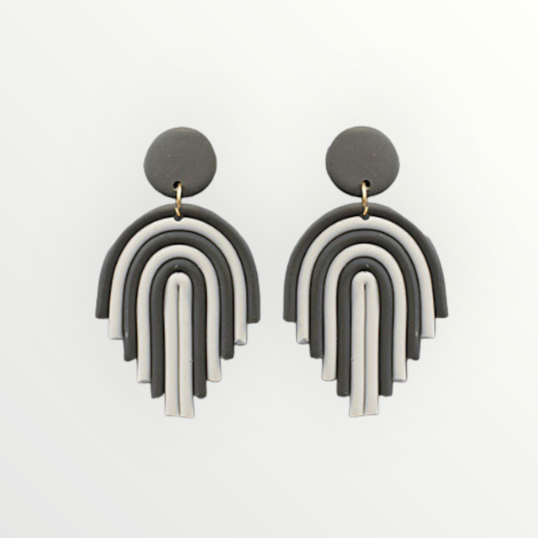 Grey Rainbow Earrings-Earrings-louisgeorgeboutique-LouisGeorge Boutique, Women’s Fashion Boutique Located in Trussville, Alabama