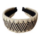 Black & Tan Raffia Headband-Accessories-LouisGeorge Boutique-LouisGeorge Boutique, Women’s Fashion Boutique Located in Trussville, Alabama