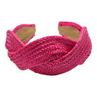 Hot Pink Straw Headband-Accessories-LouisGeorge Boutique-LouisGeorge Boutique, Women’s Fashion Boutique Located in Trussville, Alabama