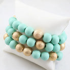 Isabelle Bracelet Set Mint-Bracelets-Caroline Hill-LouisGeorge Boutique, Women’s Fashion Boutique Located in Trussville, Alabama