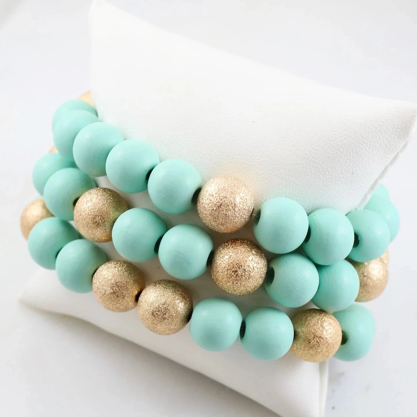 Isabelle Bracelet Set Mint-Bracelets-Caroline Hill-LouisGeorge Boutique, Women’s Fashion Boutique Located in Trussville, Alabama
