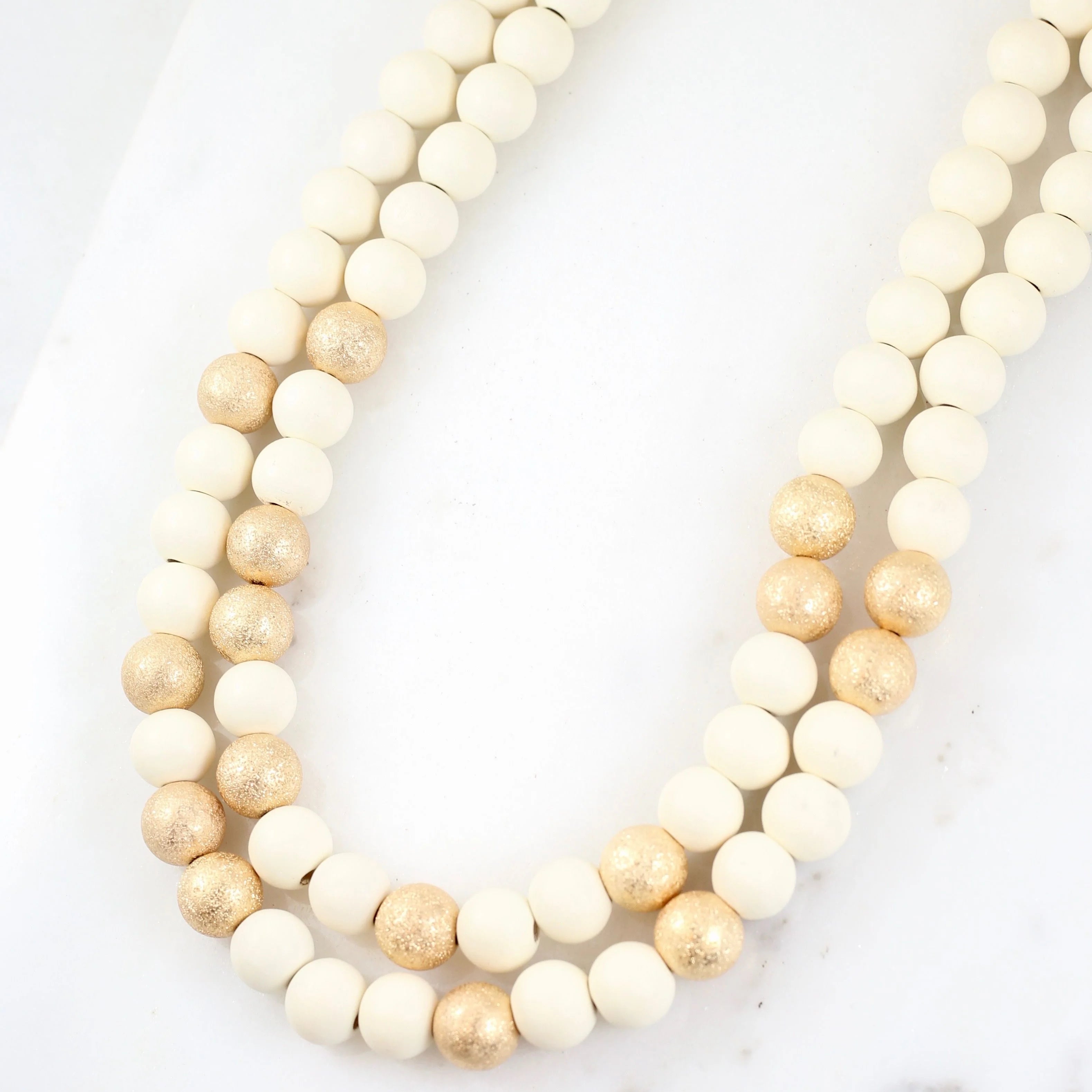 Isabelle Layered Necklace Ivory-Necklaces-Caroline Hill-LouisGeorge Boutique, Women’s Fashion Boutique Located in Trussville, Alabama