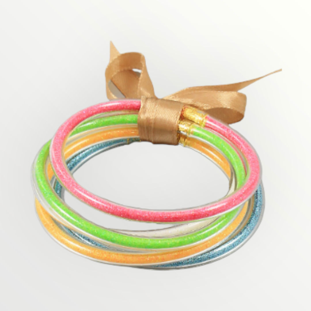 Rachel Multi-Color Jelly Bracelet Set-Bracelets-LouisGeorge Boutique-LouisGeorge Boutique, Women’s Fashion Boutique Located in Trussville, Alabama