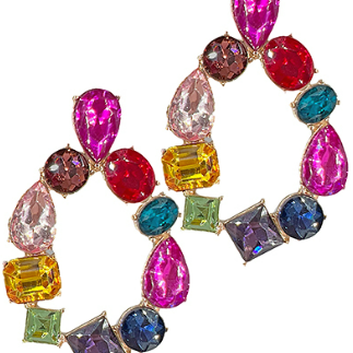 Crystal Teardrop Earrings-Earrings-LouisGeorge Boutique-LouisGeorge Boutique, Women’s Fashion Boutique Located in Trussville, Alabama