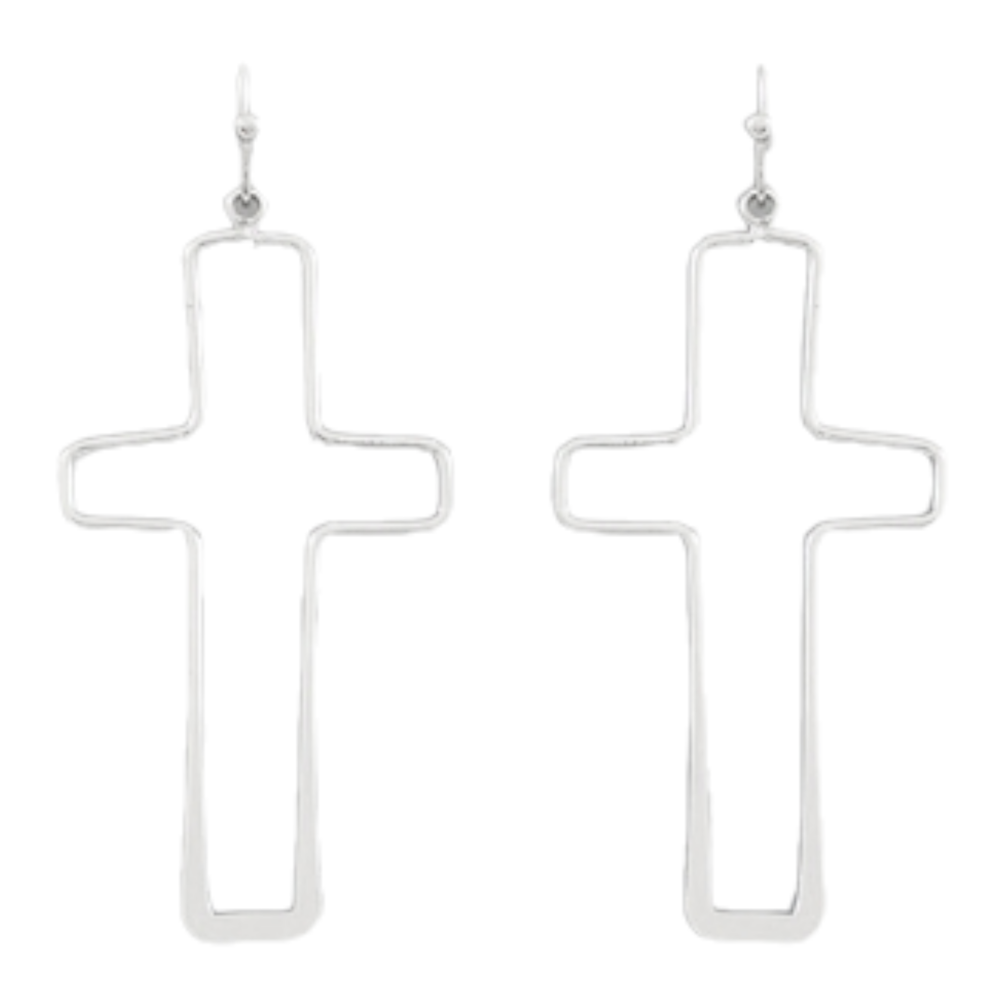 Silver Cross Earrings-Earrings-LouisGeorge Boutique-LouisGeorge Boutique, Women’s Fashion Boutique Located in Trussville, Alabama