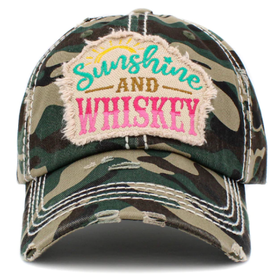 Sunshine Cap - Camo-Accessories-louisgeorgeboutique-LouisGeorge Boutique, Women’s Fashion Boutique Located in Trussville, Alabama