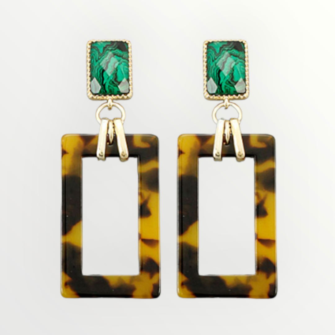 Rectangle Drop Earrings - Available in 4 Colors-Earrings-louisgeorgeboutique-LouisGeorge Boutique, Women’s Fashion Boutique Located in Trussville, Alabama