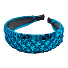 Turquoise Sequin Headband-Accessories-LouisGeorge Boutique-LouisGeorge Boutique, Women’s Fashion Boutique Located in Trussville, Alabama