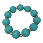 Turquoise Wooden Bead Bracelet-Bracelet-LouisGeorge Boutique-LouisGeorge Boutique, Women’s Fashion Boutique Located in Trussville, Alabama