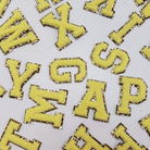 Chenille Self-adhesive Varsity Letters - Yellow-Accessories-louisgeorgeboutique-LouisGeorge Boutique, Women’s Fashion Boutique Located in Trussville, Alabama