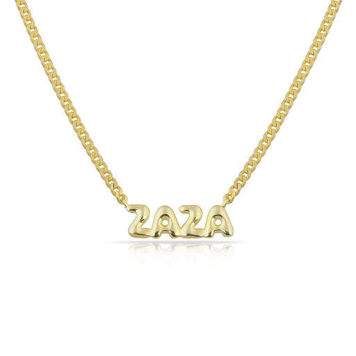 Custom Bubble Letters Nameplate Necklace-Necklaces-The Sis Kiss©-LouisGeorge Boutique, Women’s Fashion Boutique Located in Trussville, Alabama