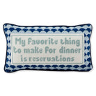 Reservations Needlepoint Pillow-Handbags-LouisGeorge Boutique-LouisGeorge Boutique, Women’s Fashion Boutique Located in Trussville, Alabama