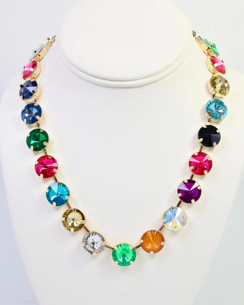 Shalimar Medium Rhinestone Necklace Dark Multi (Copy)-Necklaces-LouisGeorge Boutique-LouisGeorge Boutique, Women’s Fashion Boutique Located in Trussville, Alabama