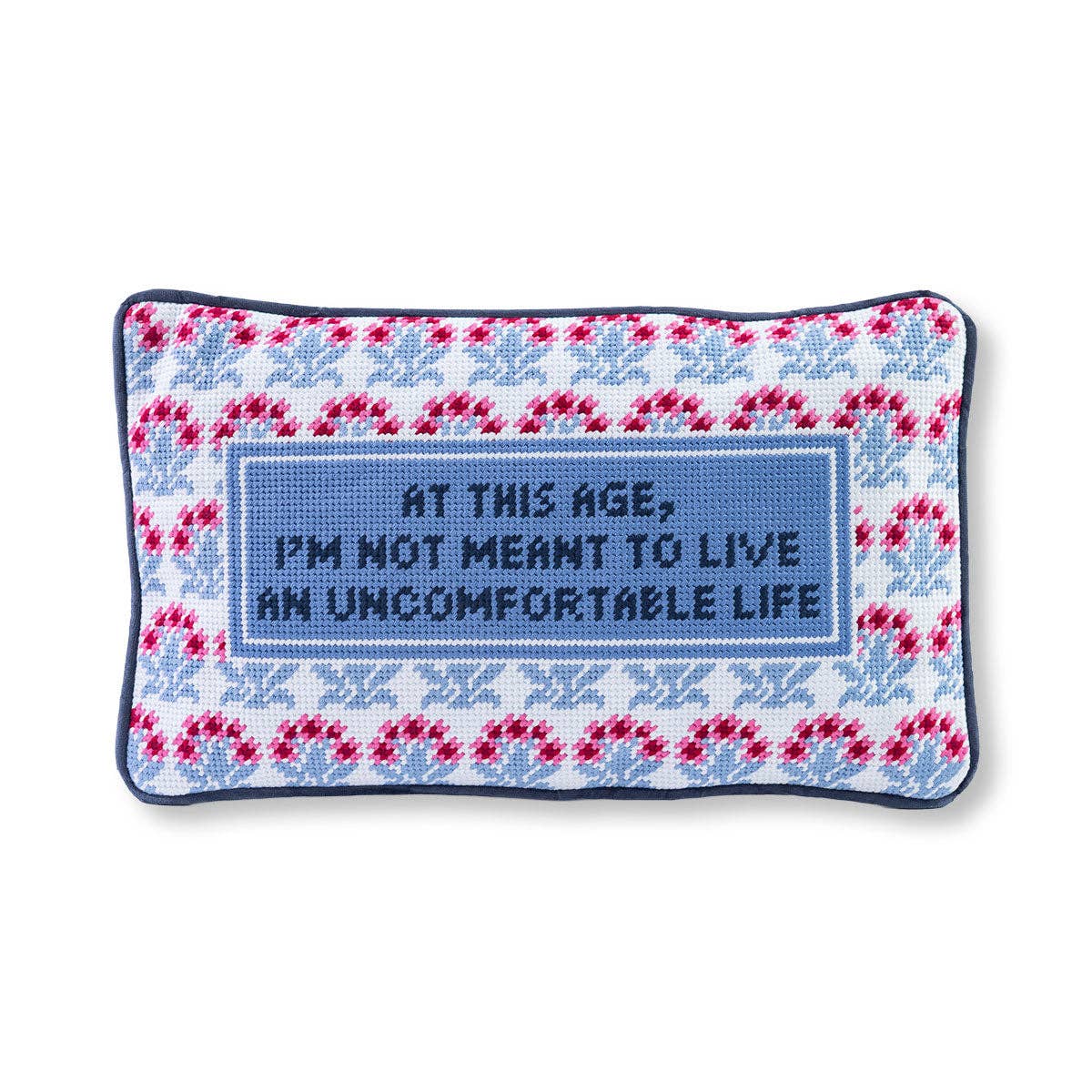 Uncomfortable Needlepoint Pillow-Handbags-LouisGeorge Boutique-LouisGeorge Boutique, Women’s Fashion Boutique Located in Trussville, Alabama