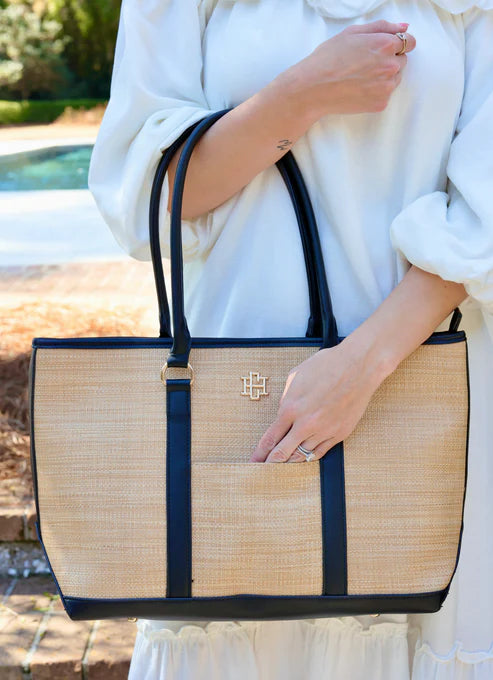 Greyson Tote Natural Black-Tote-Caroline Hill-LouisGeorge Boutique, Women’s Fashion Boutique Located in Trussville, Alabama