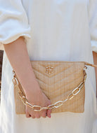 Ariana Crossbody - Natural V Quilted-Handbags-Caroline Hill-LouisGeorge Boutique, Women’s Fashion Boutique Located in Trussville, Alabama
