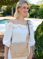 Ariana Crossbody - Natural V Quilted-Handbags-Caroline Hill-LouisGeorge Boutique, Women’s Fashion Boutique Located in Trussville, Alabama