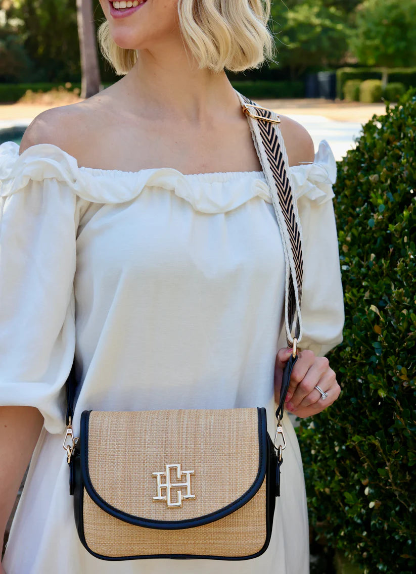 Lilliana Crossbody - Natural Black-Crossbody-Caroline Hill-LouisGeorge Boutique, Women’s Fashion Boutique Located in Trussville, Alabama