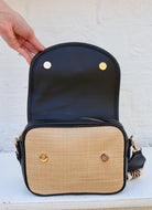 Lilliana Crossbody - Natural Black-Crossbody-Caroline Hill-LouisGeorge Boutique, Women’s Fashion Boutique Located in Trussville, Alabama