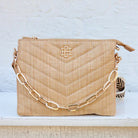 Ariana Crossbody - Natural V Quilted-Handbags-Caroline Hill-LouisGeorge Boutique, Women’s Fashion Boutique Located in Trussville, Alabama