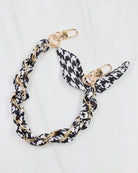 Madi Gameday Clear Crossbody - Black/Houndstooth Scarf Chain-Crossbody-Caroline Hill-LouisGeorge Boutique, Women’s Fashion Boutique Located in Trussville, Alabama