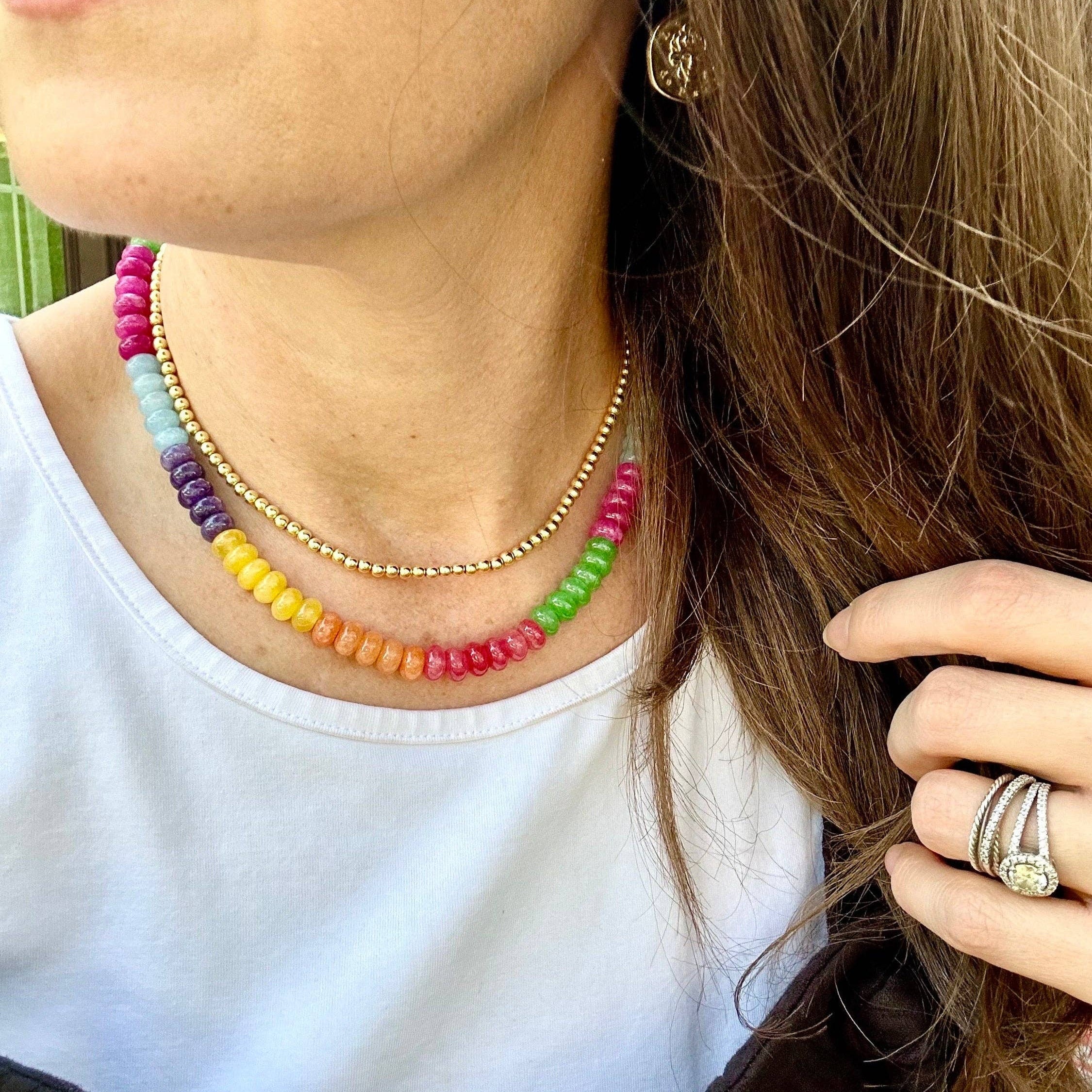 South Beach Beaded Necklace-Necklace-LouisGeorge Boutique-LouisGeorge Boutique, Women’s Fashion Boutique Located in Trussville, Alabama