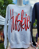 HUSKIES Gameday Metallic Puff Sweatshirt - Heather Grey - Plus/Regular-Apparel-LouisGeorge Boutique-LouisGeorge Boutique, Women’s Fashion Boutique Located in Trussville, Alabama