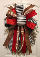 26" UV-Resistant Moss Green Button Fern Wreath w/Alabama Signature Bow-Home Decor-LouisGeorge Boutique-LouisGeorge Boutique, Women’s Fashion Boutique Located in Trussville, Alabama