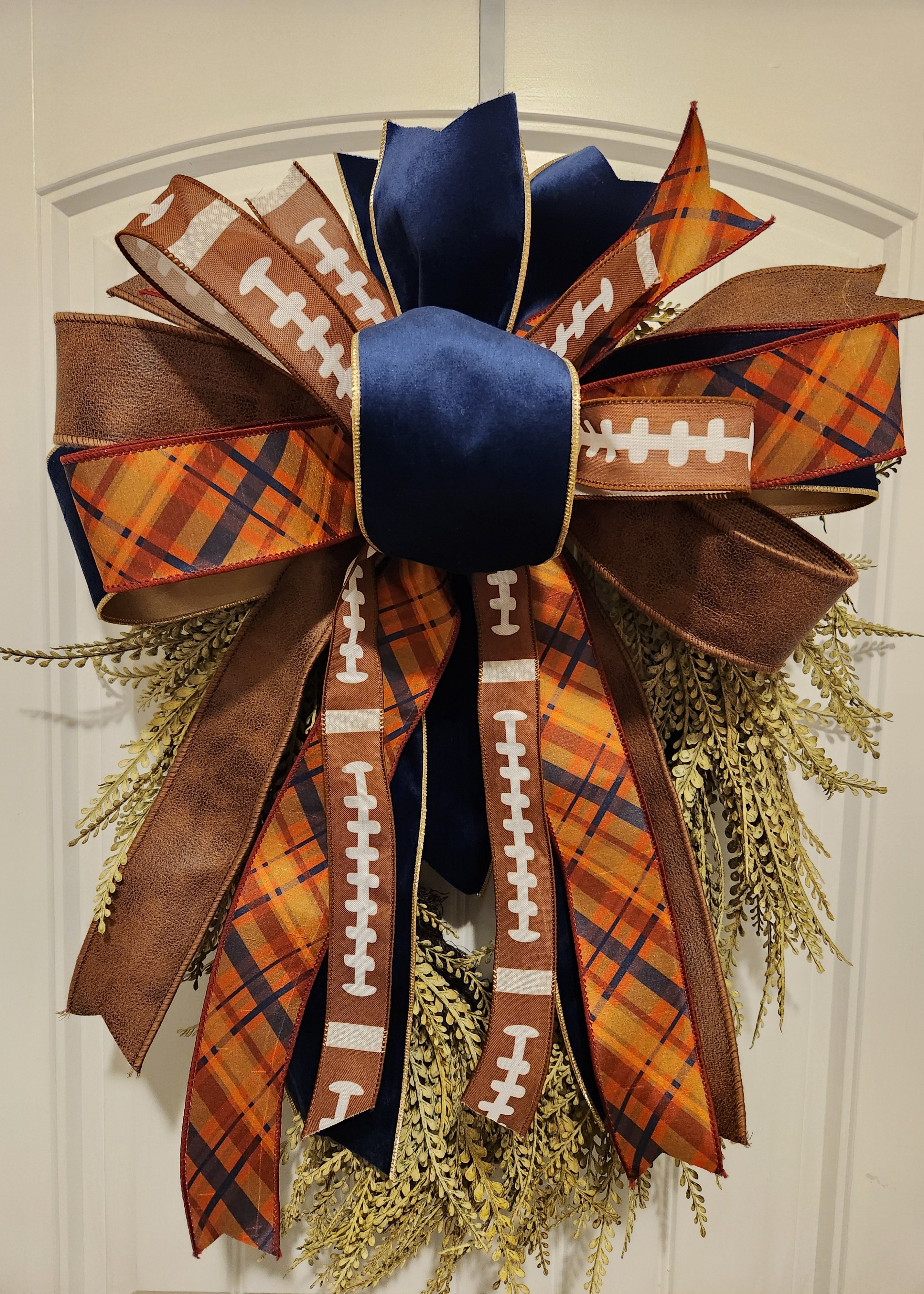 Auburn Football Signature Bow (Bow Only)-Home Decor-LouisGeorge Boutique-LouisGeorge Boutique, Women’s Fashion Boutique Located in Trussville, Alabama
