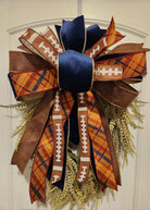 26" UV-Resistant Mustard Wash Button Fern Wreath w/Auburn Signature Bow-Home Decor-LouisGeorge Boutique-LouisGeorge Boutique, Women’s Fashion Boutique Located in Trussville, Alabama