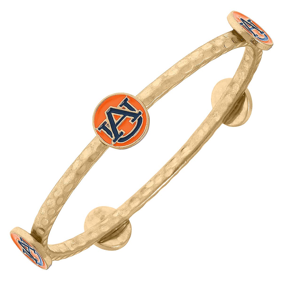 Auburn Tigers Enamel Claudia Bangle in Orange-Accessories-Canvas Style-LouisGeorge Boutique, Women’s Fashion Boutique Located in Trussville, Alabama