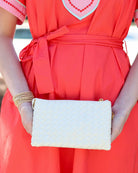 Liz Crossbody Bag Woven Metallic Pearl-Crossbody-Caroline Hill-LouisGeorge Boutique, Women’s Fashion Boutique Located in Trussville, Alabama