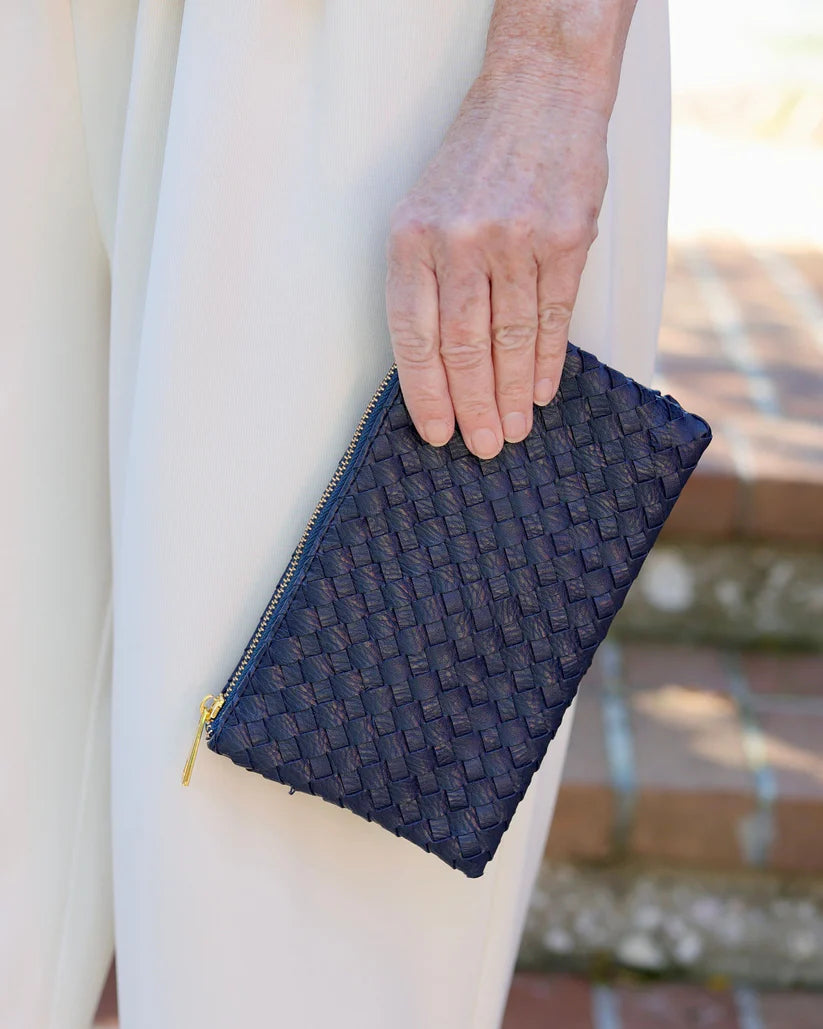 Liz Crossbody Bag Woven Navy-Crossbody-Caroline Hill-LouisGeorge Boutique, Women’s Fashion Boutique Located in Trussville, Alabama