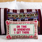 On Time Needlepoint Pillow-Handbags-LouisGeorge Boutique-LouisGeorge Boutique, Women’s Fashion Boutique Located in Trussville, Alabama