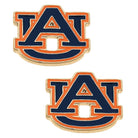 Auburn Tigers Enamel Stud Earrings in Burnt Navy/Orange-Accessories-Canvas Style-LouisGeorge Boutique, Women’s Fashion Boutique Located in Trussville, Alabama