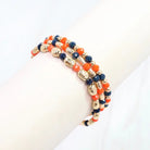 Spirit Beaded Bracelet Set Navy & Orange-Bracelet-Caroline Hill-LouisGeorge Boutique, Women’s Fashion Boutique Located in Trussville, Alabama