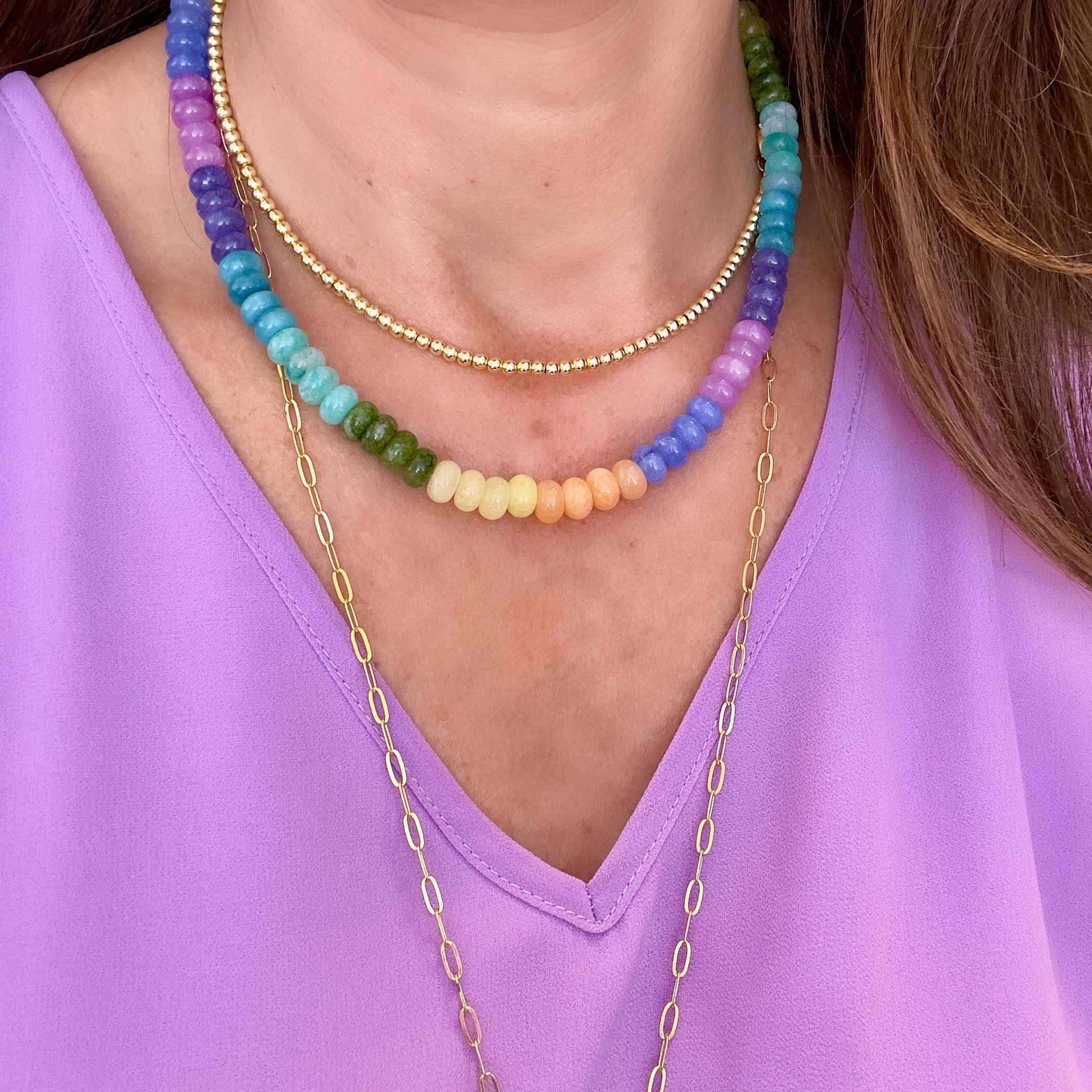 Under The Sea Beaded Necklace-Necklace-LouisGeorge Boutique-LouisGeorge Boutique, Women’s Fashion Boutique Located in Trussville, Alabama