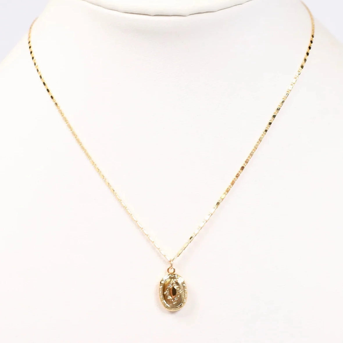 Abigail Locket Necklace Gold-Necklaces-Caroline Hill-LouisGeorge Boutique, Women’s Fashion Boutique Located in Trussville, Alabama