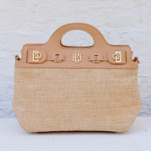 Savannah Crossbody - Natural Lattice Tan-Handbags-Caroline Hill-LouisGeorge Boutique, Women’s Fashion Boutique Located in Trussville, Alabama