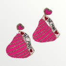 Be Mine Hot Pink Kiss Earrings-Earrings-LouisGeorge Boutique-LouisGeorge Boutique, Women’s Fashion Boutique Located in Trussville, Alabama