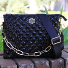 Ariana Crossbody - Black Patent-Handbags-Caroline Hill-LouisGeorge Boutique, Women’s Fashion Boutique Located in Trussville, Alabama