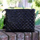 Ariana Crossbody - Black Patent-Handbags-Caroline Hill-LouisGeorge Boutique, Women’s Fashion Boutique Located in Trussville, Alabama