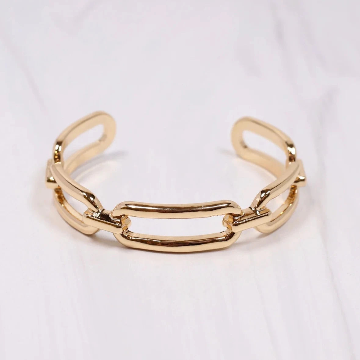 Brome Link Cuff Bracelet Gold-Bracelet-Caroline Hill-LouisGeorge Boutique, Women’s Fashion Boutique Located in Trussville, Alabama