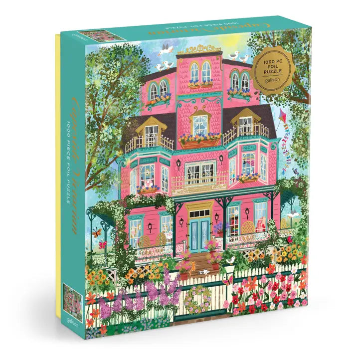 Joy Laforme Capeside Victorian 1000 Piece Foil Puzzle-Puzzles-LouisGeorge Boutique-LouisGeorge Boutique, Women’s Fashion Boutique Located in Trussville, Alabama