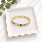 Pave Glass Bangle Bracelet-Bracelet-Caroline Hill-LouisGeorge Boutique, Women’s Fashion Boutique Located in Trussville, Alabama