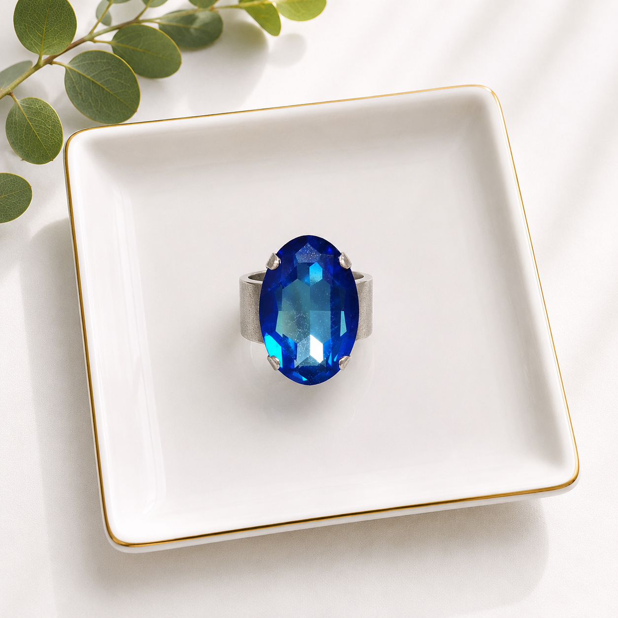 Rachel Marie Designs Statement Ring - Royal Blue-Rings-Rachel Marie Designs-LouisGeorge Boutique, Women’s Fashion Boutique Located in Trussville, Alabama