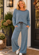 The Weekender Set - Blue/Mocha - Plus & Regular-Apparel-Heimish-LouisGeorge Boutique, Women’s Fashion Boutique Located in Trussville, Alabama